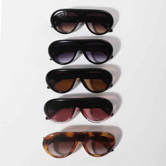 Women's Bold Aviator Style Sunglasses