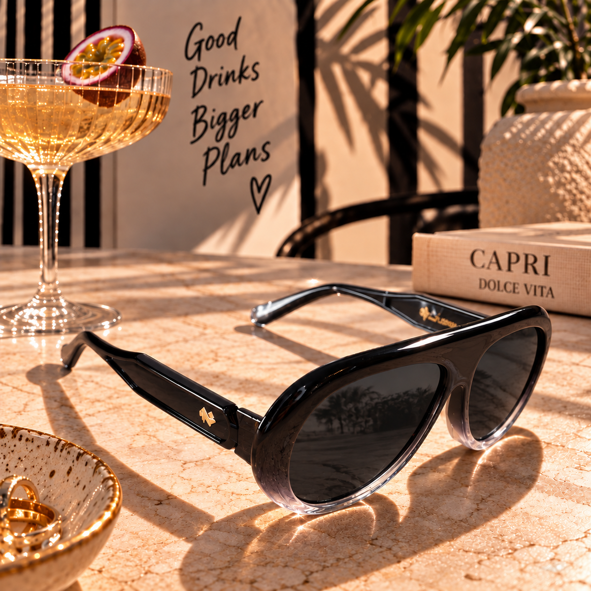 Women's Bold Aviator Style Sunglasses