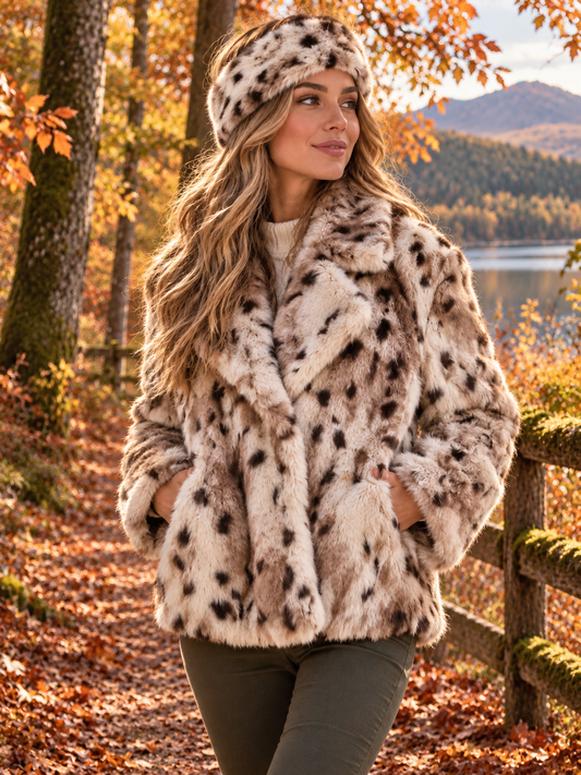 Faux fur box jacket